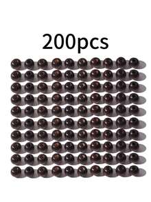 200 pièces Grandes perles en bois de 5 couleurs pour bracelets DIY, colliers, artisanat, également adaptées pour le tissage de coussins, polyvalentes et décontractées - Multicolore - Voir 12