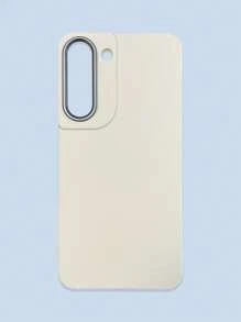 极简时尚白色、灰色、黑色仿皮纹理手机壳，防指纹、防水、防汗，超薄柔软触感，手机保护套，兼容三星、 17 Pro Max、13/14/15/16/16 Plus/16 Pro Max - 白色 - 查看 49