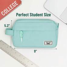 Estuche de Lápices de Gran Capacidad, Verde Menta, Bolsa de Lápices, Estuche para Bolígrafos - Rosa - Ver 11