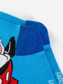Nửa đôi tất cổ ngắn họa tiết hoạt hình Disney, thấm hút mồ hôi, thoáng khí, thích hợp cho Halloween, quà tặng đôi, dự tiệc và mặc thường ngày. - Nhiều màu - Xem 7