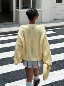 2025 Autumn/Winter Women's Fashion Street Style Casual Loose Cozy Chunky Knit Heart Button Cardigan Sweater, Basic Tops, Fall Clothes, Homecoming, Back To School, Modest Women, Party Women, Y2K Women, Tops For Going Out, Concert Women, Date Night Women