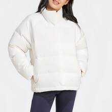 Adidas New Women's Lightweight Casual Minimalist Warm Down Jacket - White - View 2