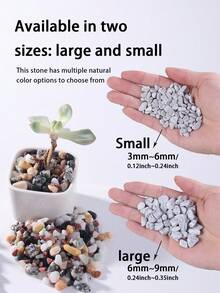 Natural Decorative River Stone - Mixed Color Pebble, Suitable For Aquarium, Garden, And Indoor/Outdoor Decorative Stone Crushed Stone, Suitable For Fish Tank Bottom Sand, Vase And Flower Pot Filling, Aquatic Plants, Micro Landscape, Mini Garden Natural Stone Mixture, Perfect For Halloween, Christmas, New Year