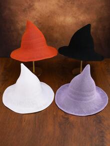 Y2K Gothic Style Wool Knitted Witch Hat For Halloween, Suitable For Parties, Festivals And Gifts For Friends, Unisex - A - View 6