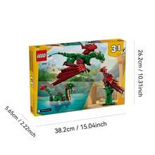 LEGO 3-in-1 Mittelalter Drachen Spielzeug - Baustein Spielzeug mit 3 Aufbauoptionen, Drache, Seeschlange oder Phönix - Fantasy Set für Kinder, Jungen und Mädchen, ab 9 Jahren - Geburtstagsgeschenkidee - 31161