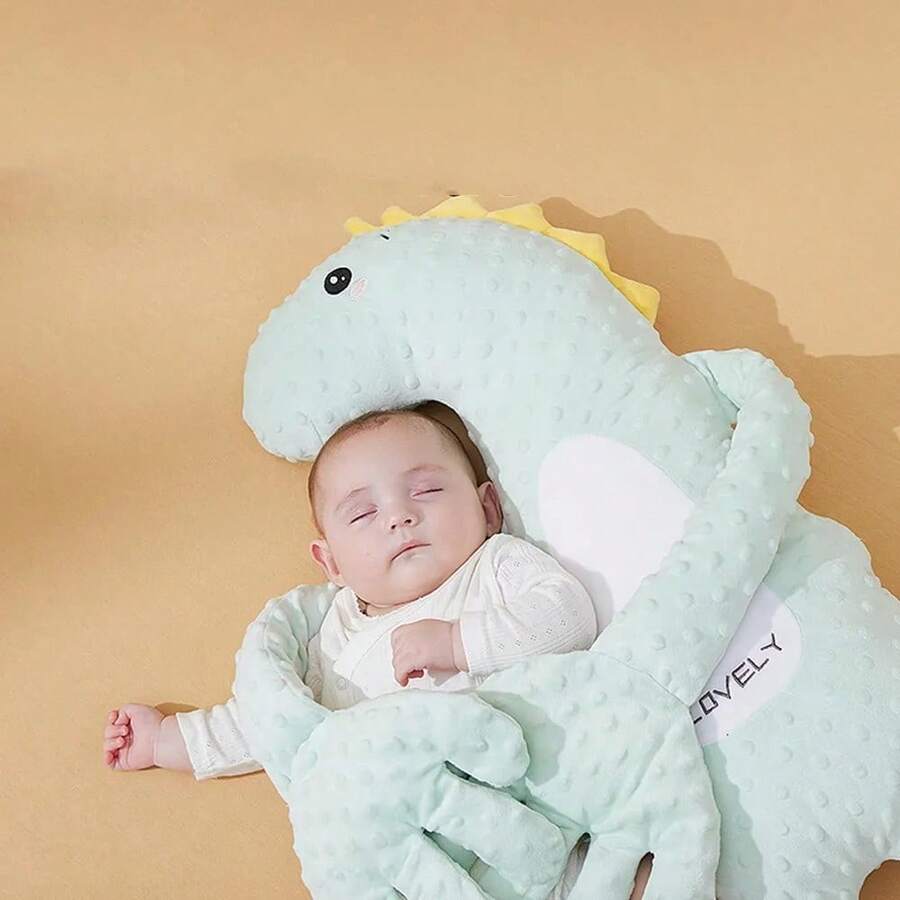 Cartoon Style Baby Sleep Aid Doll Hand Pillow With Remote Control For Newborn Sleep Comfort - Mint Green - View 1