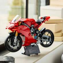 LEGO Technic Ducati Panigale V4 S 摩托车玩具 - 成人拼搭套装，男女适用，18 岁以上 - 生日礼物 - 42202