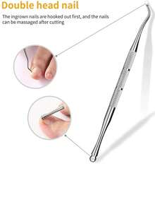12 قطعة/مجموعة من رقع تصحيح أظافر القدم المتنامية من الفولاذ المقاوم للصدأ، واقي الأظافر، وسادة تصحيح الأظافر، طقم أدوات تصحيح أظافر القدم المتنامية، تحسين خالٍ من الألم لأظافر القدم المتنامية، مناسب لمختلف أدوات أظافر القدم المتنامية (الخدوش على سطح المنتج من الفولاذ المقاوم للصدأ طبيعية ولا تؤثر على استخدام المنتج)