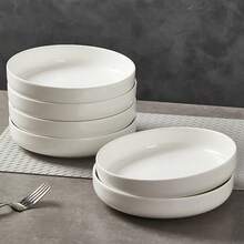 10/25 Stück 19cm/26cm reine weiße Einwegplatten - leicht, wiederverwendbar und waschbar, geeignet für Outdoor-Dining, BBQ, westliche Mahlzeiten, Familienfeiern, Team-Building, Hochzeiten und Partys