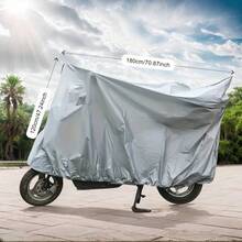 1 Outdoor EVA Solid-Color Bicycle Cover, All-Season Protective Cover, Rainproof, Sun-Proof, Snow-Proof, Frost-Proof, Ice-Proof, Dust-Proof, Fallen Leaf Proof, Wear-Resistant And Easy To Clean, Not Easy To Age, Thickened Black And Gray Waterproof Sunshade Canopy - Multicolor - View 13