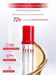Fino 70ml Luxurious Smoothing Hair Oil, Designed For Dry & Damaged Hair, 72-Hour Long-Lasting Waterfall-Like Softness, Leaves Hair Soft, Smooth, Moisturized And Glossy, Repairs Damaged Hair, Infused With 22 Concentrated Skincare-Grade Nourishing Ingredients, Black Cumin Seed Oil And Pearl Peptide Technology, Elegant Floral Fragrance Lasts For 72 Hours, Suitable For All Hair Types, Best Results On Damp Hair, Instant Effects. - Hair Oil - View 4