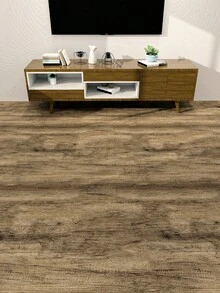 1 Roll Of Upgraded Thicker Brown Woodgrain Self-Adhesive Floor Sticker, Retro Vinyl Removable Floor Decal Suitable For Kitchen, Bedroom, Living Room (2 Width Options: 15.76/11.84in) Floor Tiles Flooring Floor Tiles Self Adhesive Floor Tiles Peel Stick Living Room Decor Room Decor Home Decor - Thickened - View 14