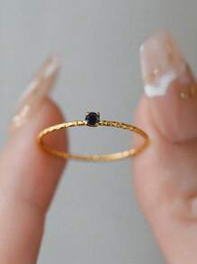 闪耀奢华小众精致迷你钻石18K金戒指，星空钻石戒指，优雅珠宝