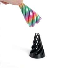 3D打印减压旋转玩具，螺旋3D结构双色漩涡玩具，万圣节礼物，圣诞节礼物