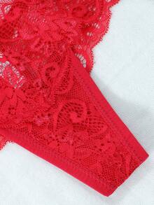 3pcs/Set Sexy Lace Thong Panties, Low Waist For Women - Multicolor - View 9