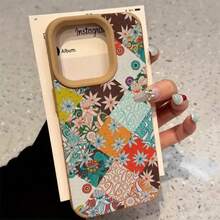 Funda para phone con diseño estampado de cuadros. Compatible con phone X, 14 Pro, 16, 15 Plus, 11, 12, 13 y XS. Piel sintética suave. - Colores mixtos 1 - Ver 1