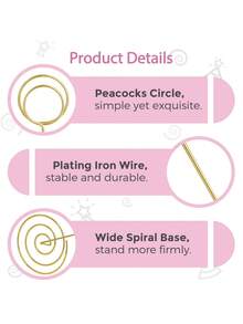 20Pcs, 8.75 Inch/22 Cm Tall Table Number Holders - Gold Peacock Circle Clip Style - Photo Clip Place Card Holder,Table Number Stands, Price Tag Holder, Photo Holders, Exquisite Quality, Durable And Sturdy For Wedding Party, Festival, Holiday, Christmas, Graduation, Reception, Restaurant, Family Gathering, Tea Party, Office Memo, Tarot Card Reading, Home Centerpiece, Decorations Display