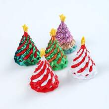 1pc 2025 New 3D Printed Spinning Christmas Tree Fidget Toy, Colorful Christmas Tree Shaped , Home Decor, Stress Relief Toy, Creative Craft, Perfect Gift For Birthday, Christmas, Halloween - Multicolor - View 2