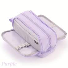 1 Piece Aesthetic Large 4-Layer Pencil Case - Extra High Capacity With Multi-Compartment Design & Premium Zipper Closure - College Student Essential, Back To School Supplies, Work Office Organizer, Artist Sketchbook Companion, Teacher Classroom Must-Have, Dormitory Storage Solution, Travel Stationery Pouch