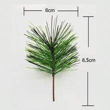10/20/30pcs Simulated Pine Branches Paired With Realistic Pine Cones And Red Berry Evergreen Cedar Branches, Maintenance Free, Suitable For Christmas Trees, Wreaths, Decorative Wreaths, And Table Centerpieces - Christmas And Holiday Home Decor - Durable Plastic Material, Natural Appearance Design, Imitation Cedar Effect - Green - View 3