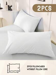 2 件枕套，多种尺寸枕套，信封封口，柔软枕套，抗皱、防褪色、防污，适用于卧室、沙发、客厅、家居装饰，不含枕芯，秋季装饰，房间装饰，返校，学校用品，白色、粉色、黑色、海军蓝、米色、灰色、绿色、蓝色、绿色 - 彩色 - 查看 37