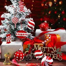 Candy Cane Ornaments, Christmas Lollipop Decor,  Hanging Tree Ornaments For DIY, Party Gift - Multicolor - View 2