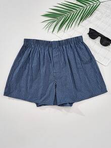 3 件男士平角内裤，简约时尚格子男士 Aroku - 彩色 - 查看 3