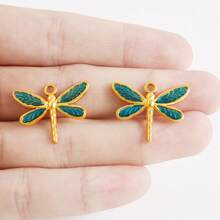 1pc/2pcs Luxury Delicate 304 Stainless Steel Electroplated Pendant Charms, Suitable For DIY Jewelry, Jewelry Making, Crafts - Ocean Life, Cherry, Flower Designs - Color - View 24