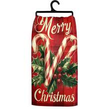 1 set/1 pièce/2 pièces Serviettes de cuisine et gants de vaisselle imprimés de cannes de Noël, convenant à la décoration intérieure des restaurants, cuisines et salles de bain, à la décoration de fête, aux cadeaux de vacances et pouvant également être offerts en cadeaux de Noël