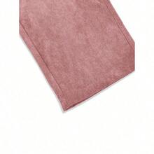 Men's Solid Color Casual Everyday Trousers Men's Streetwear Pants, Boy Friend Gifts, Back To School - 粉色 - 查看 7