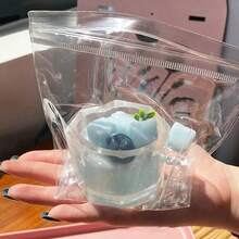 1个可爱草莓奶昔蛋糕饮料奶茶杯 5.5厘米 仿甜点湿杯 - 彩色 - 查看 9