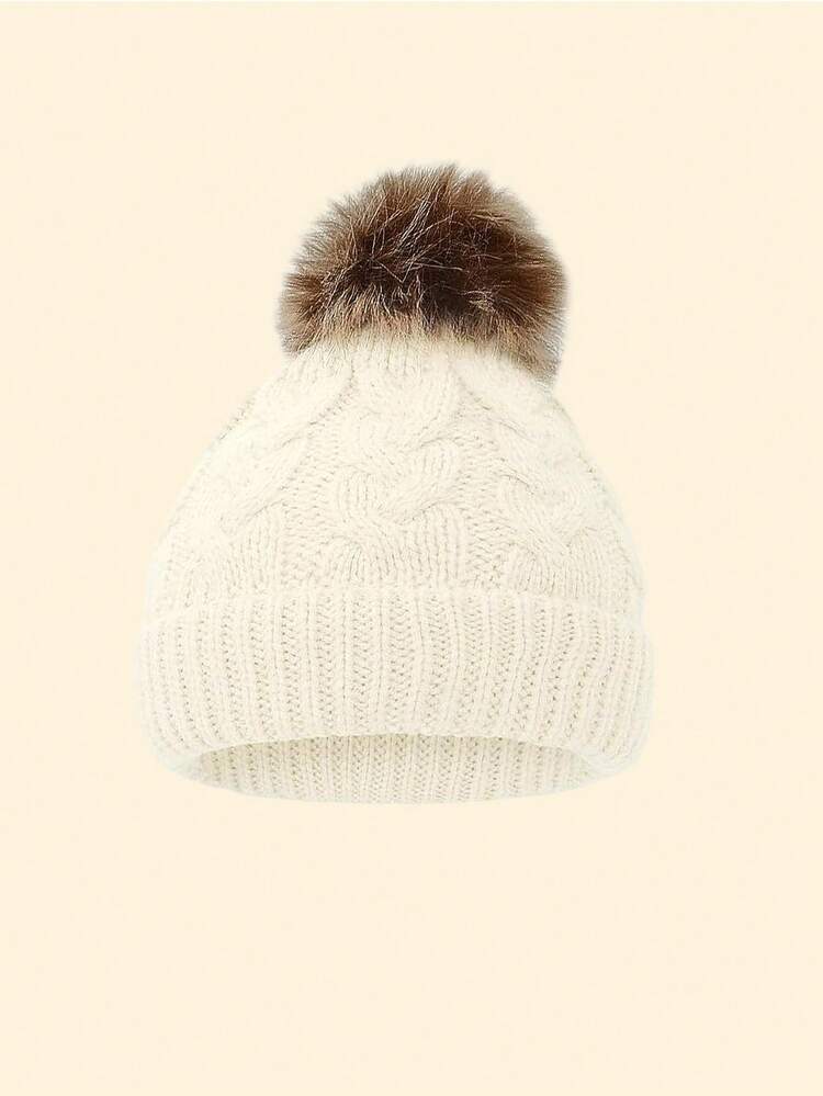 1 pezzo Cappellino in maglia per neonati, berretto per bambini, accessori per bambini, cappelli per bambini da 0 a 3 anni, elastici, per bambine e bambini - Multicolore - Visualizzare 4