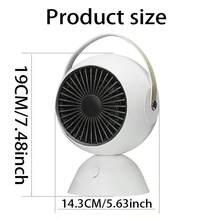 TENGKESi 1 Peça + Tipo de Plugue 220V 900W Aquecedor de Ar Quente Portátil Pequeno, Proteção Contra Superaquecimento, Proteção Contra Inclinação, Grade Anti-Escaldante, Sala de Estar, Escritório, Aquecedor para Ambiente, Ventilador Elétrico de Aquecimento de Ar Quente à Prova de Frio e Calor no Inverno
