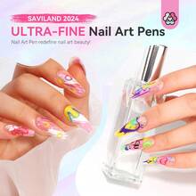 Penna per smalto 3D Saviland 12 colori: penna fineliner di alta qualità? Punta ultra sottile? Penne per nail art ad asciugatura rapida/a lunga durata/impermeabili per nail art, manicure, pittura e design unghie fai da te - Multicolore - Visualizzare 6