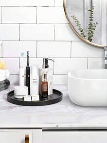 1pc Silicone Round Storage Tray, Suitable For Kitchen And Bathroom, Multi-Functional Organizer For Storing Items, Placing Scented Products, Perfect For Holiday Gift, Christmas, Thanksgiving, New Year, Compact And Stylish, Space-Saving Design, Easy To Clean, Ideal For Home, Apartment, Dorm, Enhances Organization, Keeps Essentials Accessible, Great For Daily Use, Must-Have Accessory For Modern Living, Durable And Lightweight.