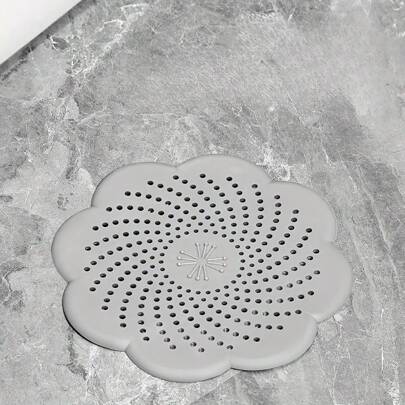 1 Stück blumenförmiger Spülbecken-Abflusssieb - Plastik Abflussschutz für Badezimmer und Dusche, verhindert Verstopfungen, fängt Haare und Schmutz auf, einfach zu reinigen