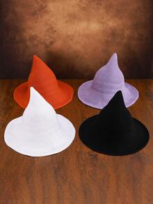 Y2K Gothic Style Wool Knitted Witch Hat For Halloween, Suitable For Parties, Festivals And Gifts For Friends, Unisex - A - View 3
