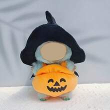 17cm Puppenkleidung Halloween Kürbis Kostüm, Weihnachtsdekoration Keramik Kürbis Puppe Dämon Kostüm für Labubu