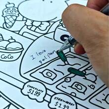 European Standard Pens Of Green/Purple Special Colors Gel Pen -0.5mm Tip, Smooth Writing, Green Ink, Durable Ink - Perfect Office Supplies/School Supplies