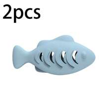 3pcs Silicone Fish-Shaped Cat Chew Toy - Interactive Treat Dispenser, Puzzle Snack Pet Toy For Dental Health, No Batteries Needed, Materials, Interactive Cat Toys
