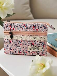 1 szt. Mała kosmetyczka, torba do przechowywania, podróżna portmonetka na monety, kosmetyczka, śliczna kosmetyczka, podróżna kosmetyczka, kosmetyczka, torba do przechowywania kosmetyków, przenośna torba o dużej pojemności, mała kosmetyczka na prezent dla kobiet, torba do przechowywania, kosmetyczka podróżna na monety