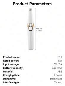 五合一女士电动剃须刀，适用于剃除和修剪腿内侧、眉毛、唇毛、身体毛发、面部毛发、胡须、鼻毛、手臂和腋毛。可充电电动剃须刀，温和不刺激。