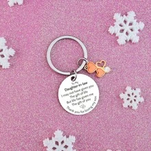 1件儿媳妇礼物，适合生日、母亲节、圣诞节、订婚、结婚礼物，适合儿媳妇的钥匙扣 - 銀色 - 查看 4