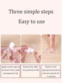 Clips adhesivos para cables, abrazaderas de cable autoadhesivas, sujetacables transparentes, organizador de cables, soporte para cables colgantes para TV, escritorio, hogar, oficina. Clips de cables adhesivos, soportes de cables transparentes para organización de cables, organizadores de cables de plástico para uso en pared y debajo del escritorio, Halloween, Navidad