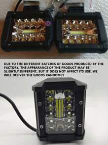 GLANBERT 2pcs Car LED Work Light 60W 3 Row 20LED Spotlight 12v Waterproof White High Brightness External Work Light - Black - View 11