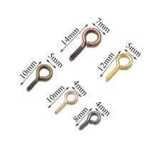 20-50Pcs/Set Stainless Steel Eyepin Keychain Hook Eye Pins Mini Screw Pendants DIY Threaded Pin Fitting DIY Jewelry Bracelet - Sheep Eye Nails - View 11