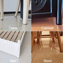 30/60/90 piezas Protectores de patas de silla antirruido, para sillas y mesas de comedor redondas/cuadradas, alfombrillas antideslizantes para muebles, tipos de chapa metálica - Otros tipos - Ambiente doméstico silencioso
