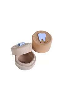 3D Carved Fairy Box, Wooden Tooth Fairy Box For Lost Teeth, Cute Tooth Holder For Boys Girls Children Birthday (Random Style) - Multicolor - View 7