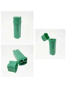 1pc Creative Flip-Top Cigarette Case With Integrated Lighter Storage, Portable Double-Slot Cigarette Box - 彩色 - 查看 2