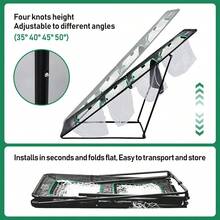 Golf Cutting Four Grid Folding Net Practice Net Vertical Challenge Backyard Golf Hole Game - màu xanh lá - Xem 3